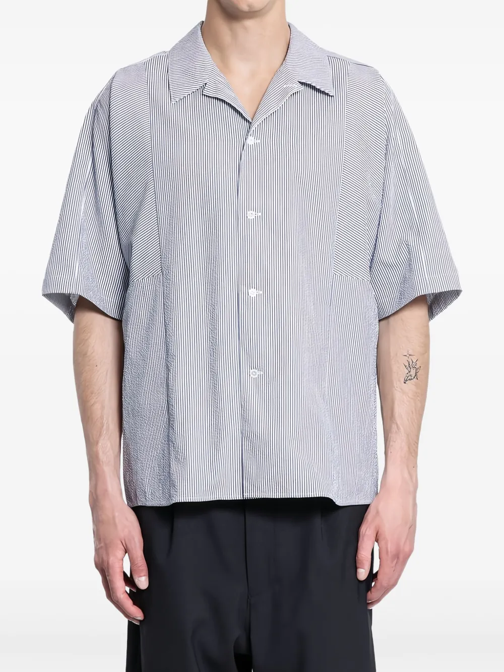 KUON striped panelled shirt | Image 2