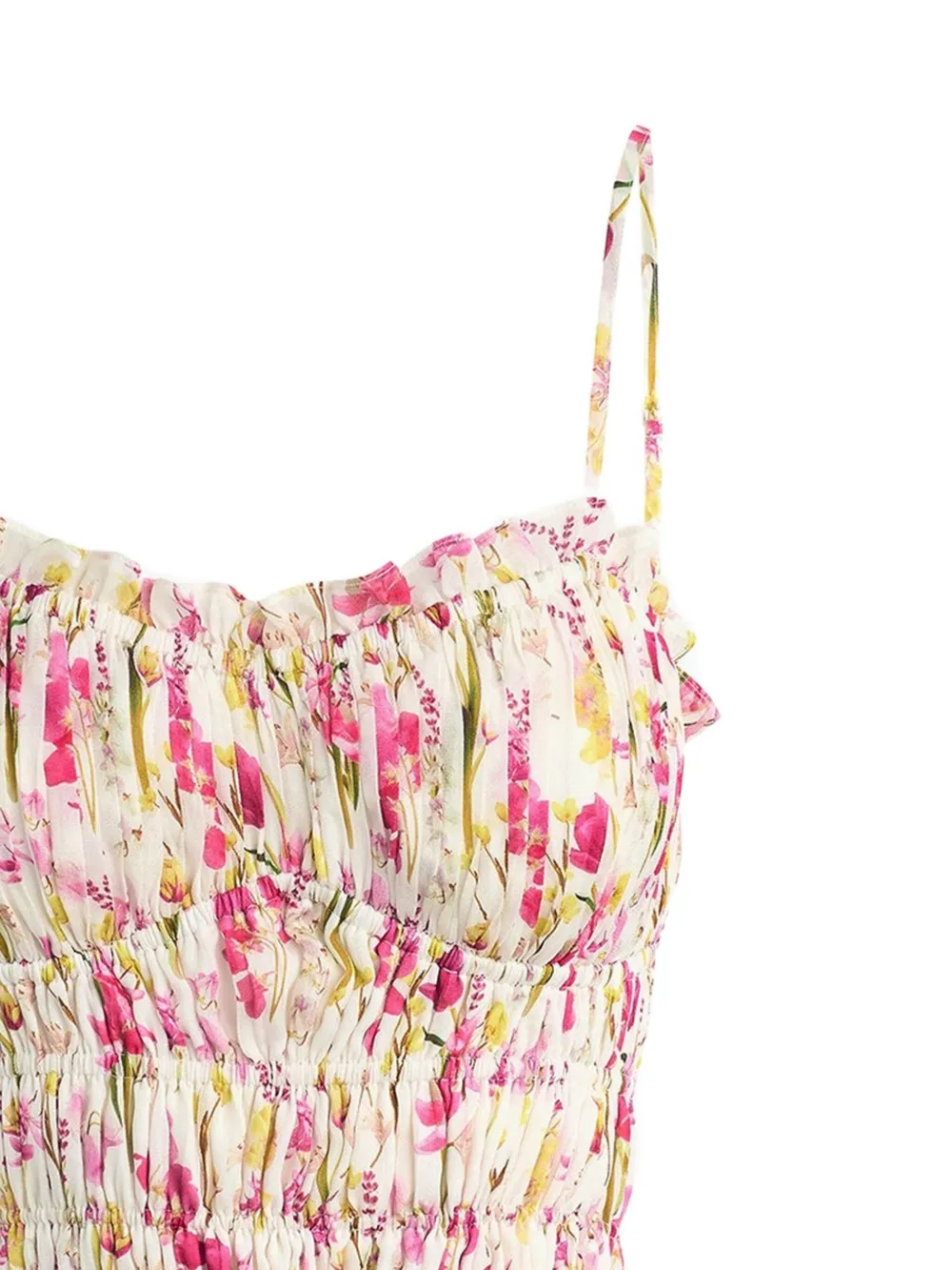 Favorite Daughter floral-print pleated top - Beige