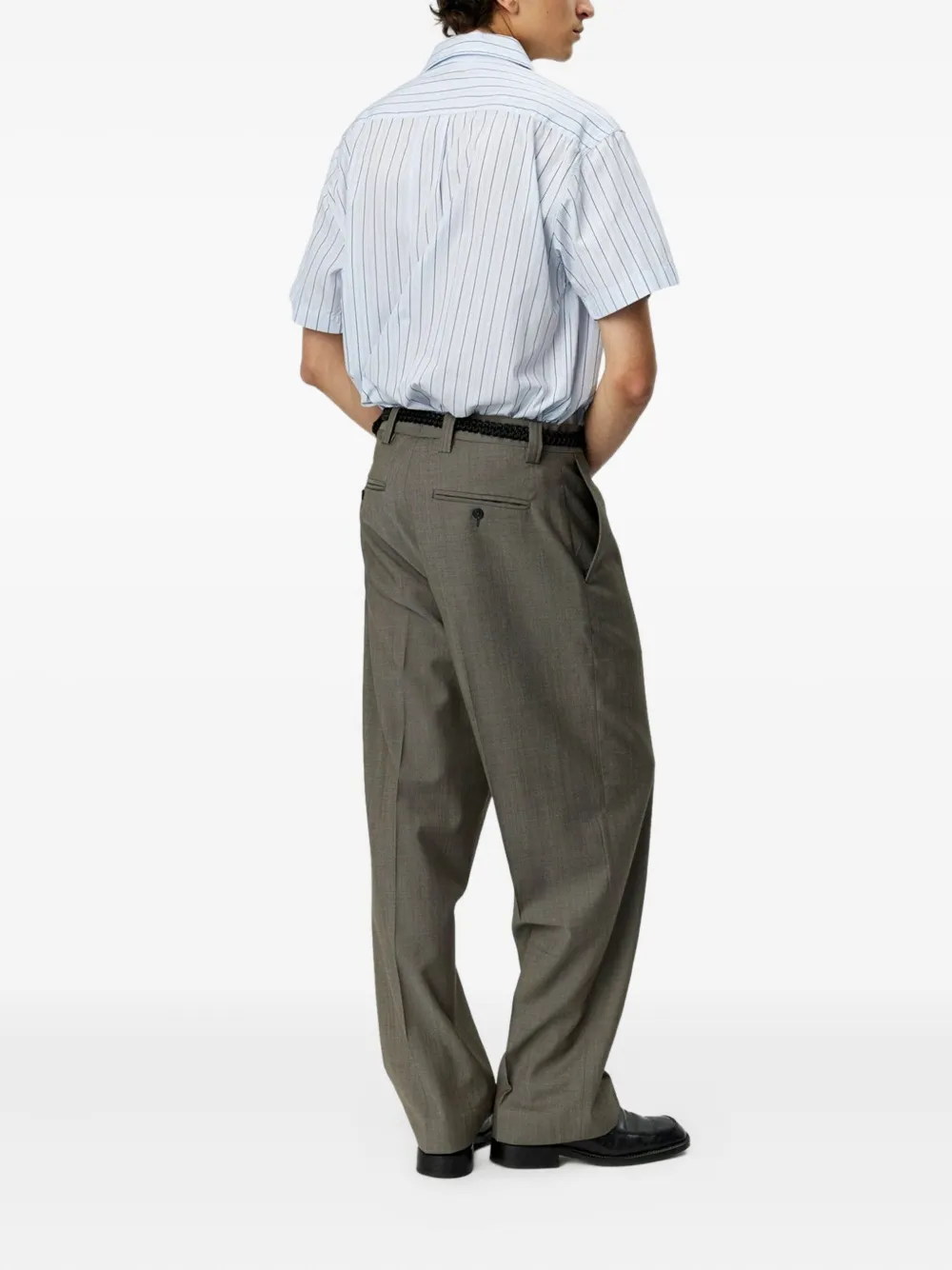 Mfpen Study Pleated Trousers In Gray