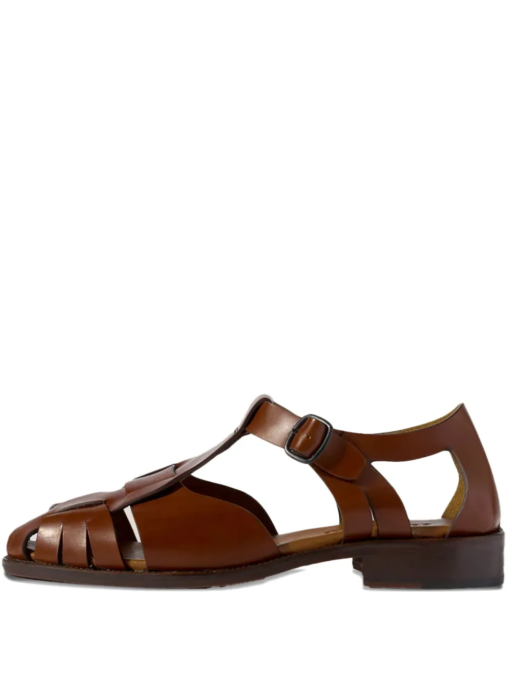 Hereu Pesca woven cut-out sandals Brown