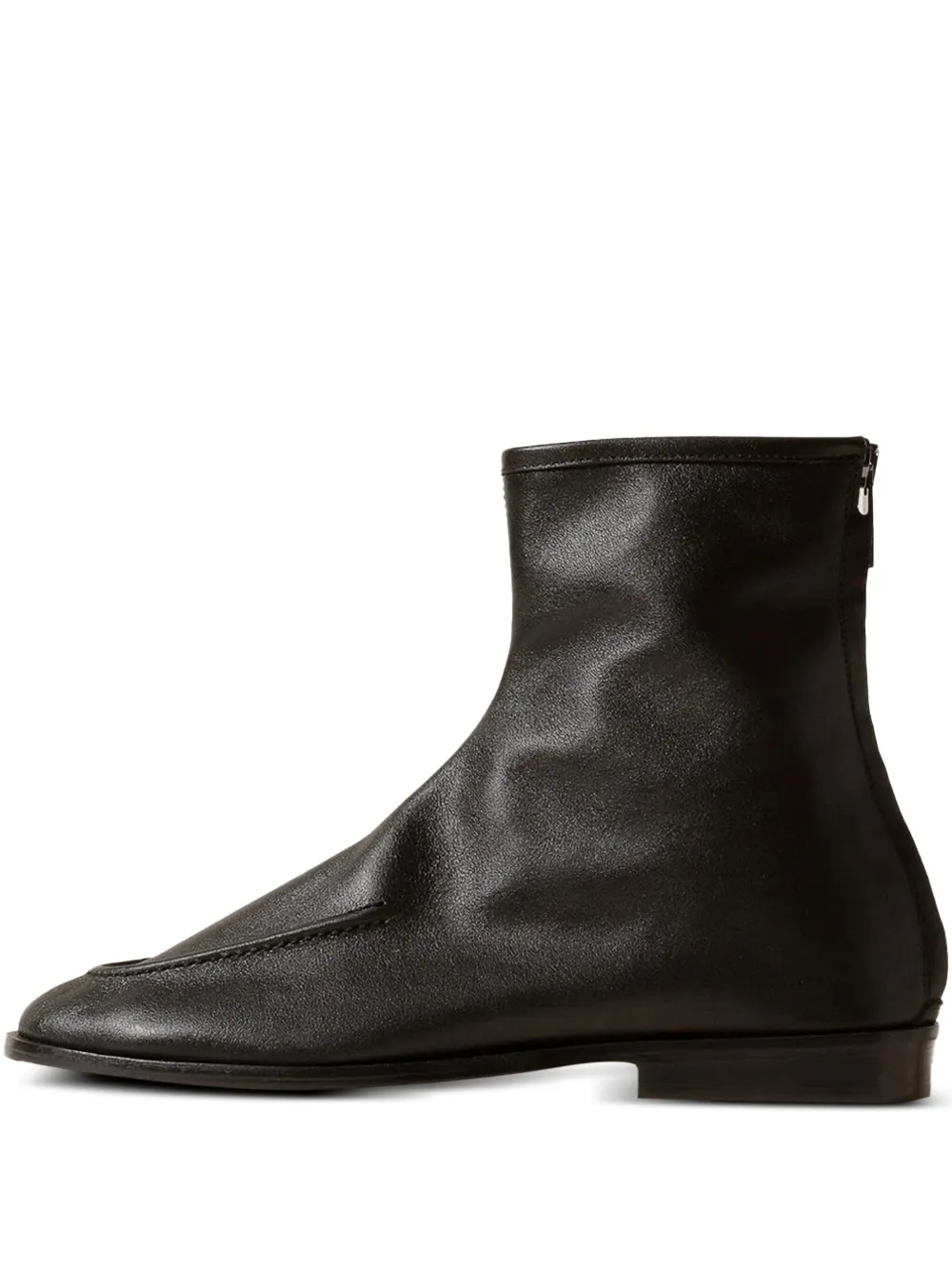 Hereu Juliol central-seam calfskin boots Black