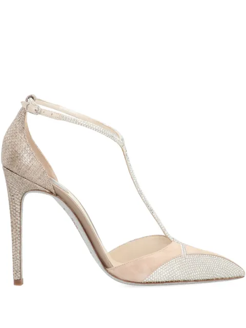 René Caovilla 70mm Karung crystal-embellished T-bar pumps