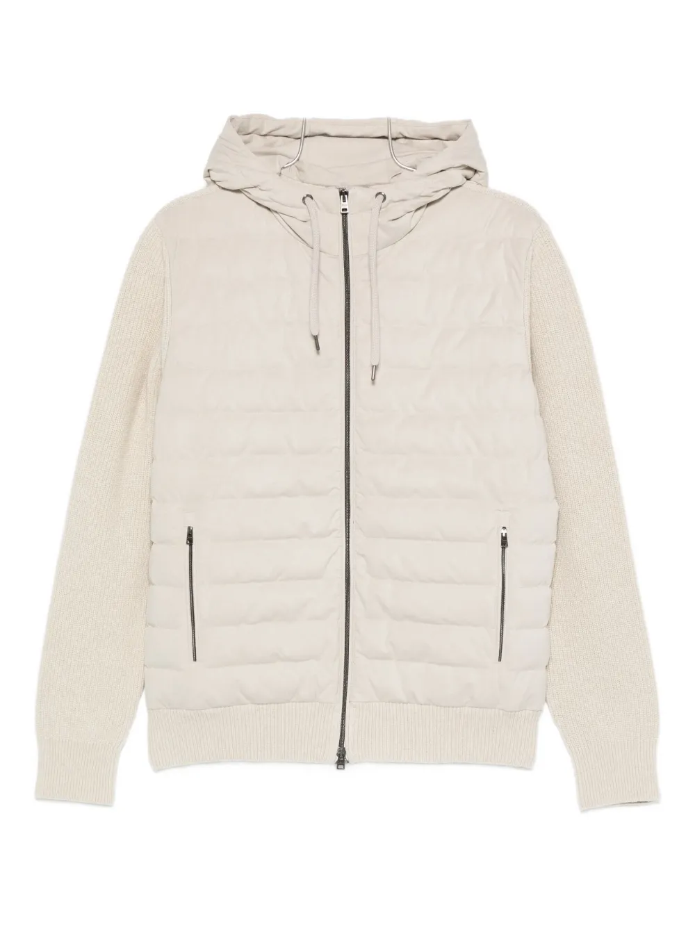 Herno quilted hooded jacket - ニュートラル Herno quilted hooded jacket - ニュートラル