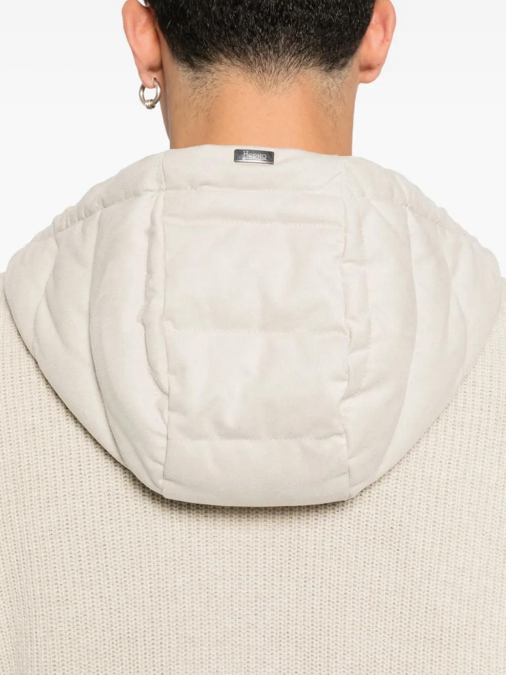 Herno Gevoerd jack met capuchon Beige