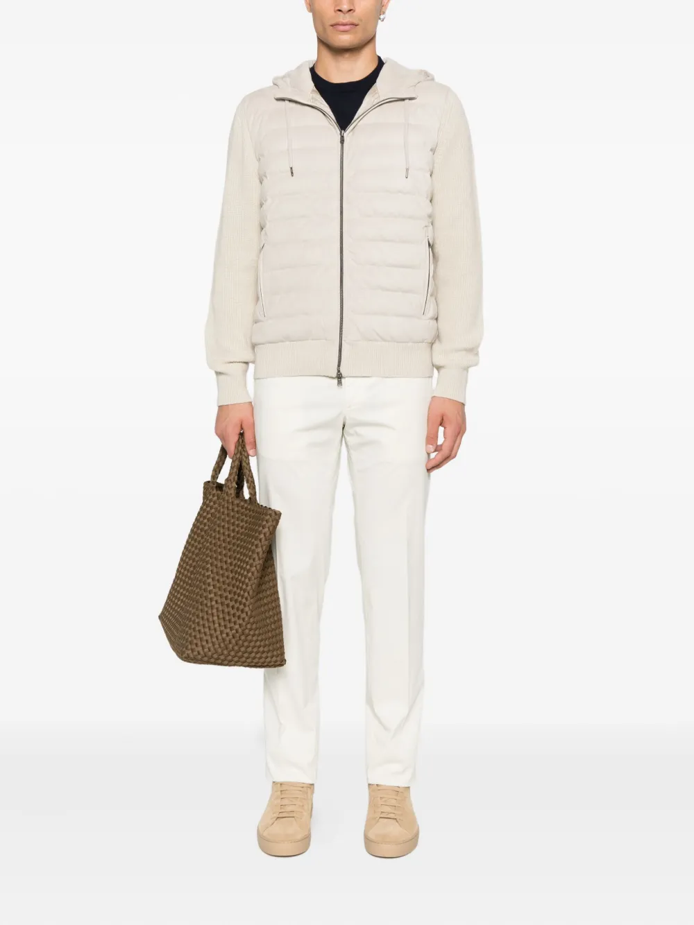 Herno Gevoerd jack met capuchon Beige