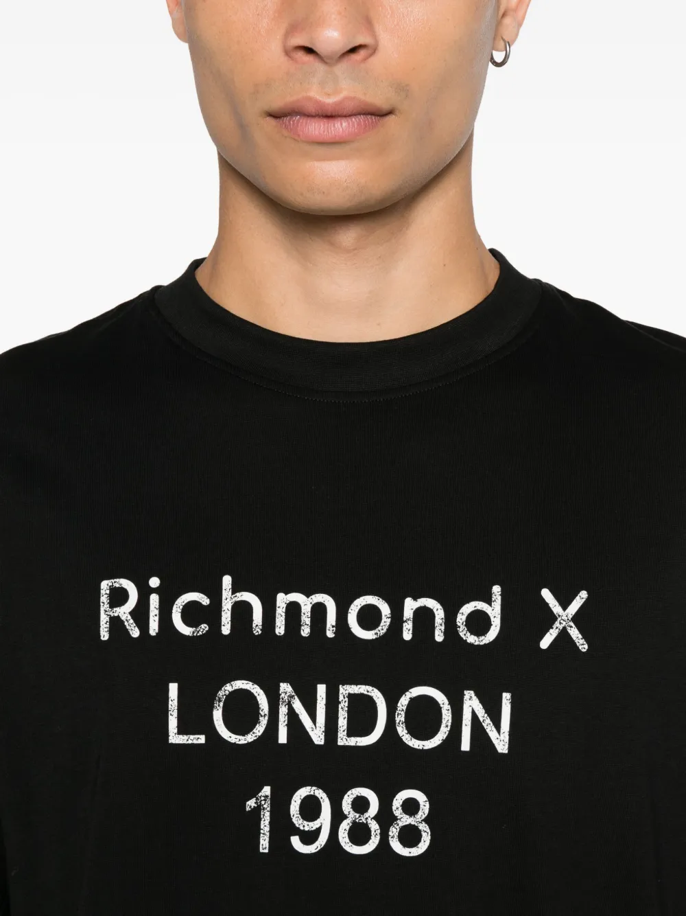 John Richmond London 1988 T-shirt Zwart