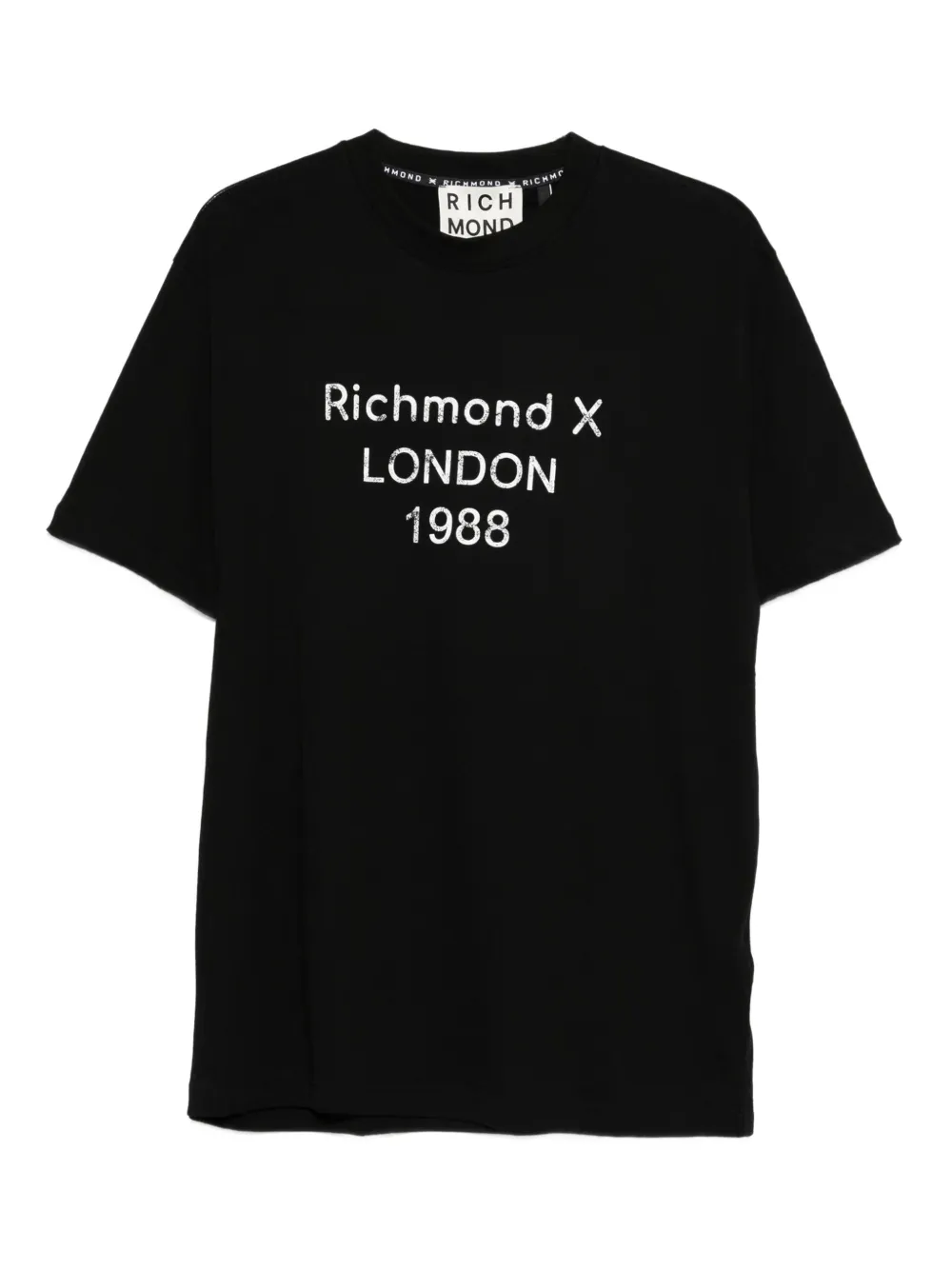 John Richmond London 1988 T-shirt Zwart