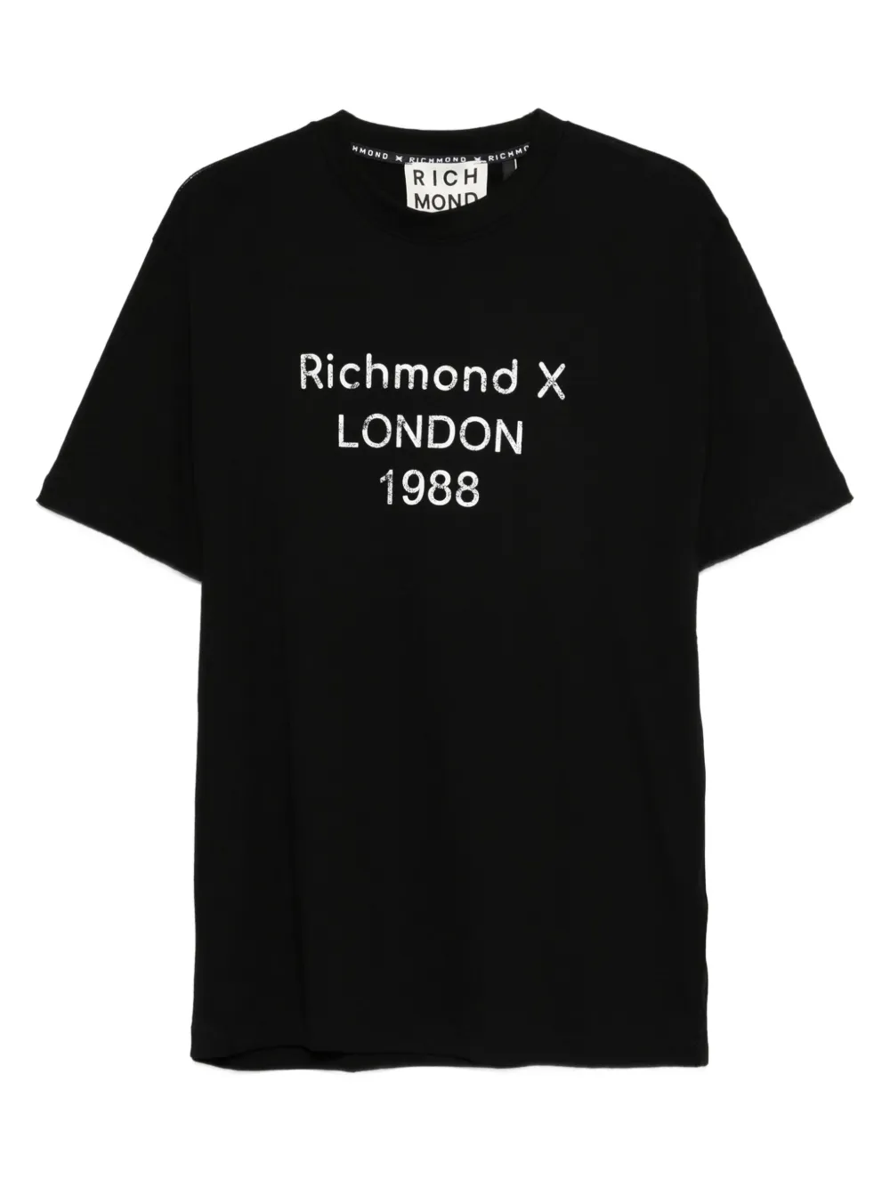 John Richmond London 1988 T-shirt Zwart