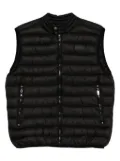 John Richmond quilted zip-up gilet - Black