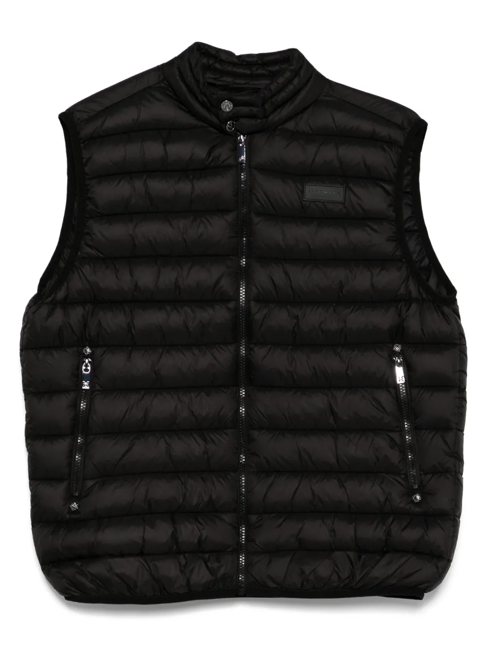 quilted zip-up gilet