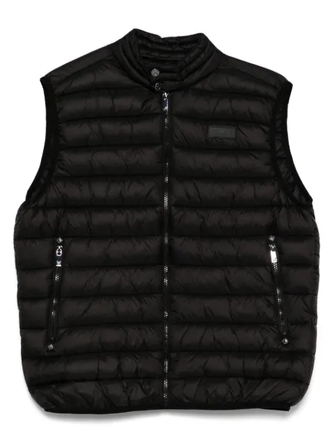 John Richmond quilted zip-up gilet 