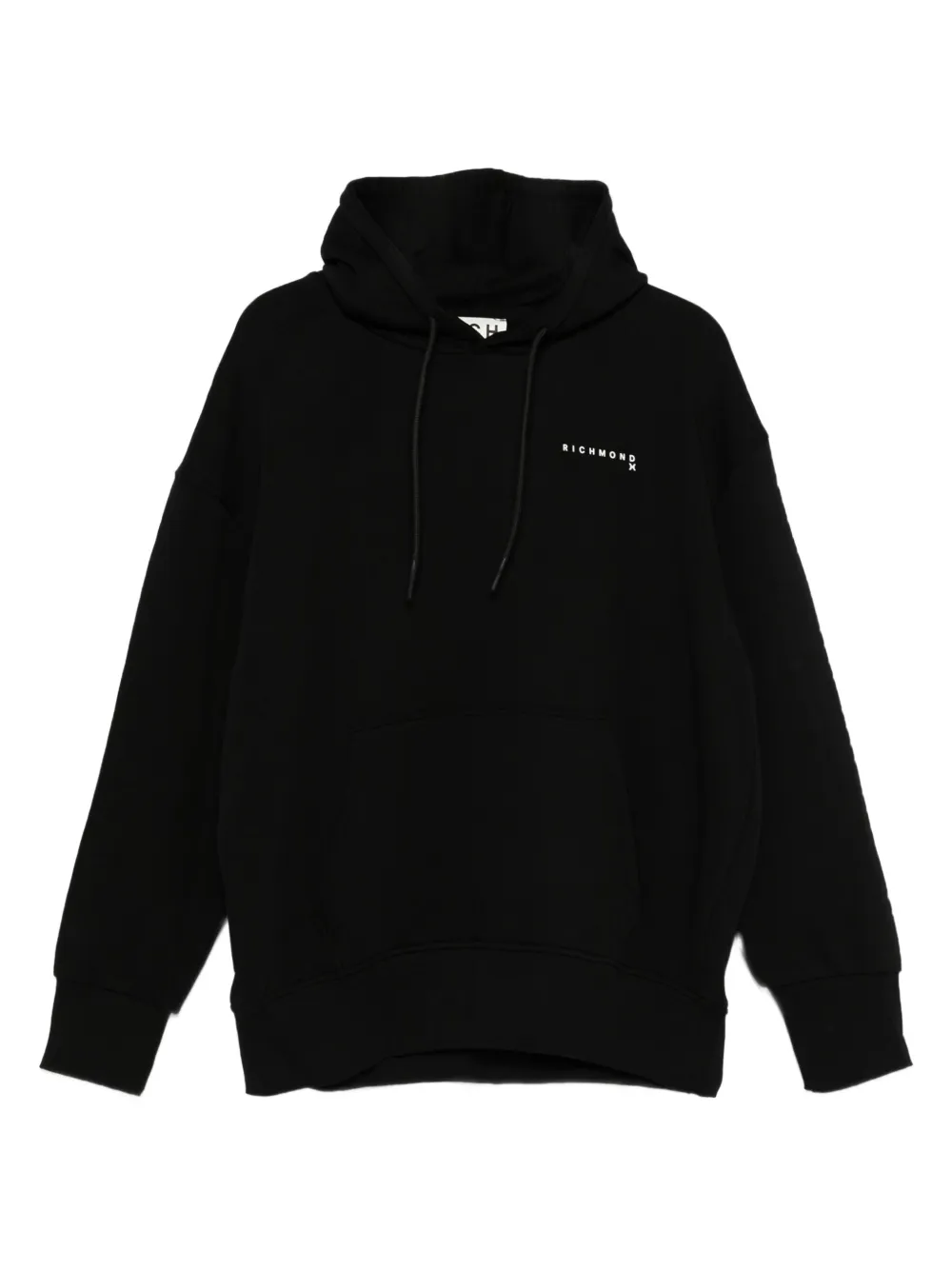John Richmond Hoodie met logoprint Zwart