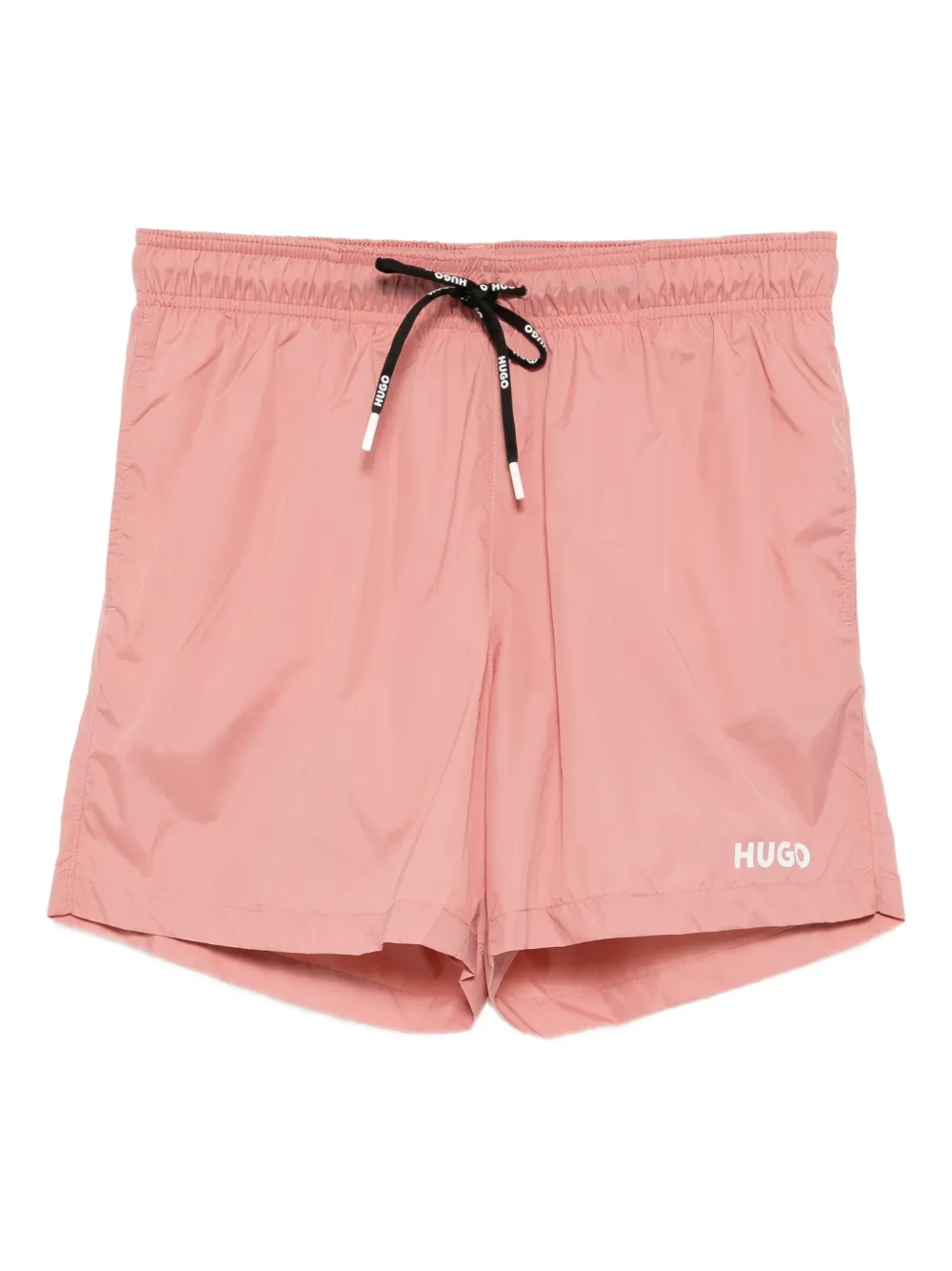 HUGO Zwembroek met logoprint Roze