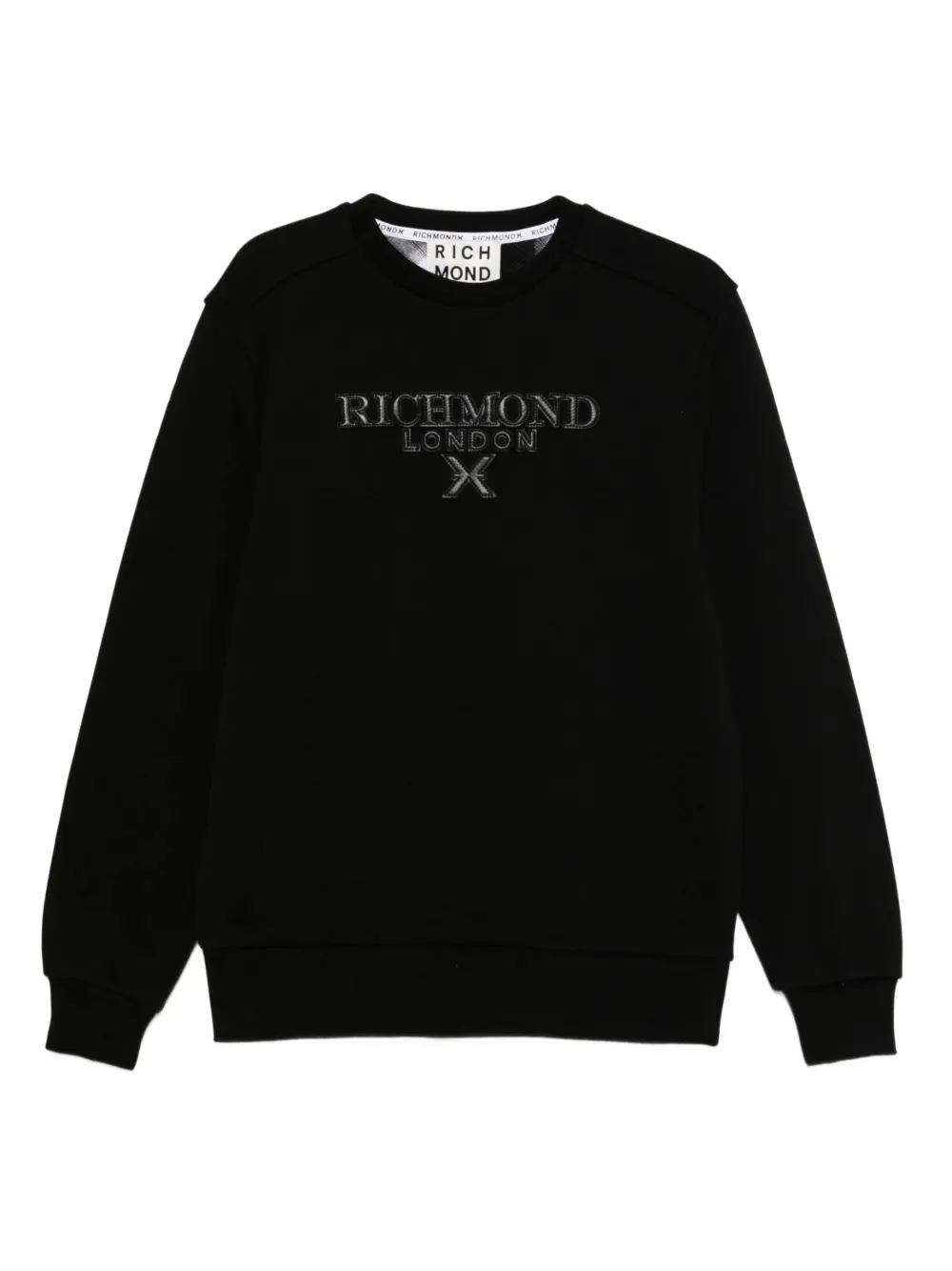 John Richmond logo-embroidered sweatshirt - Nero