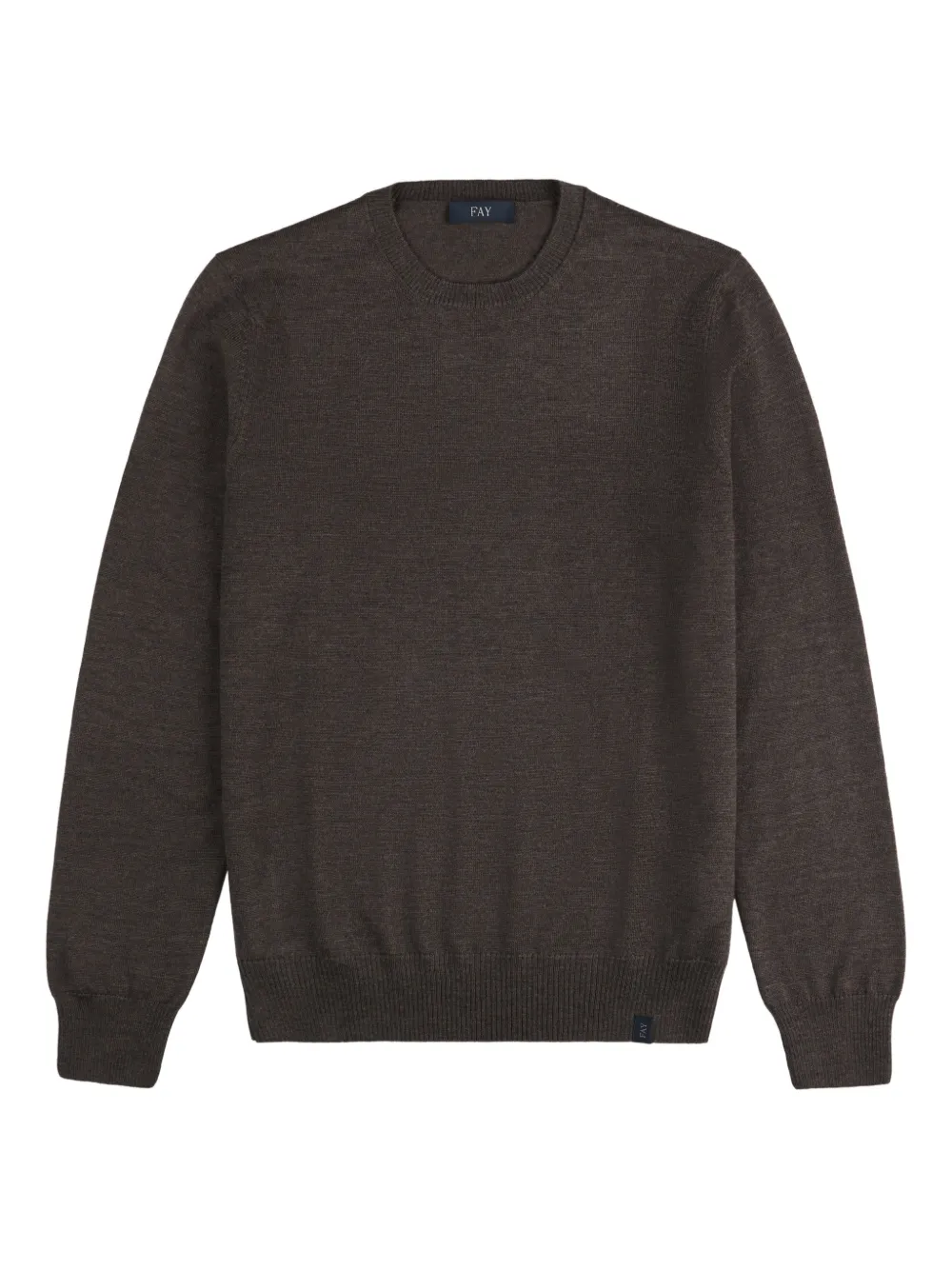 Fay crew-neck wool sweater | Brown | Image 1