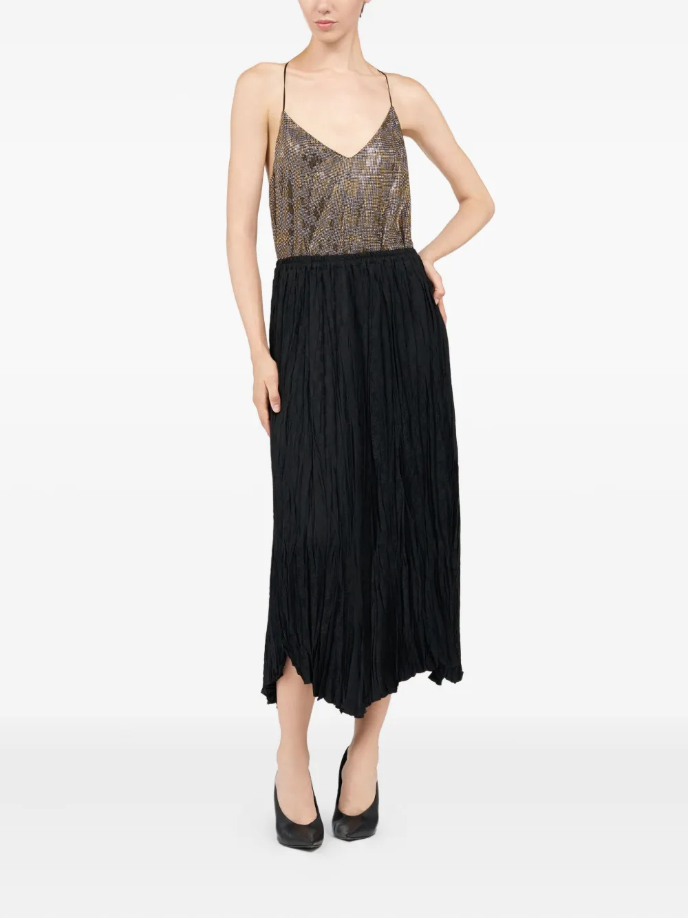 Roberto Cavalli pleated skirt Zwart