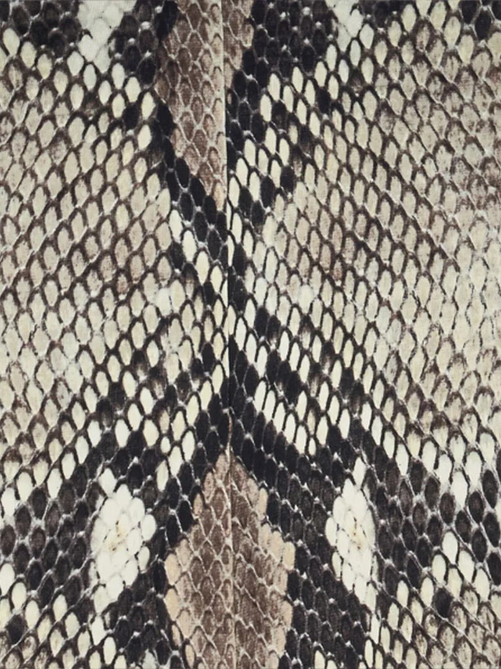 Roberto Cavalli Midi-jurk met pythonprint en ruches Grijs