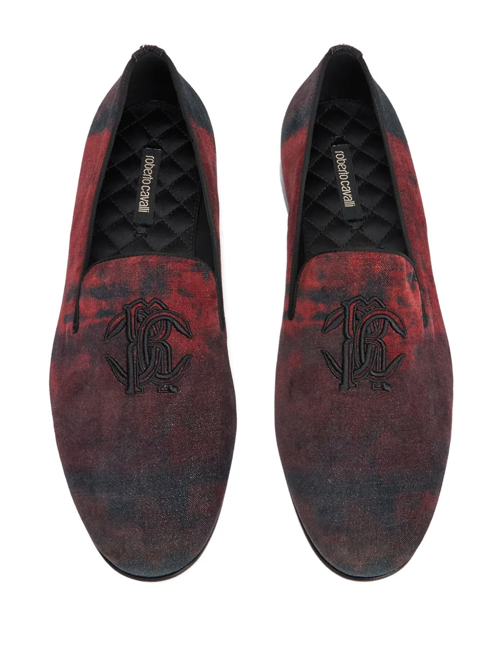Roberto Cavalli Loafers met geborduurd logo Rood