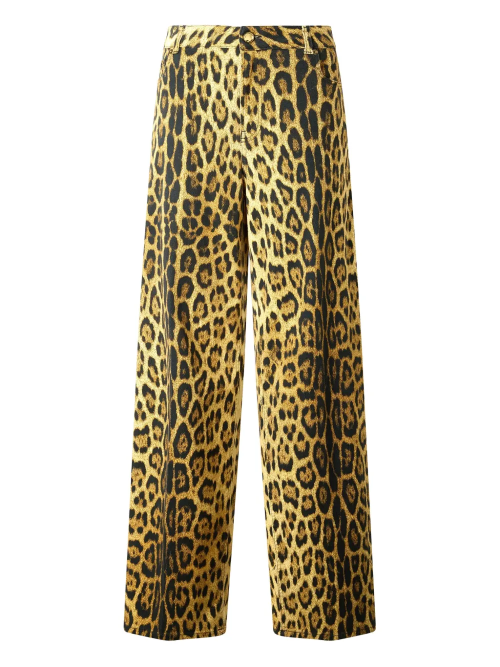 Roberto Cavalli jaguar-print trousers | Black | Image 1