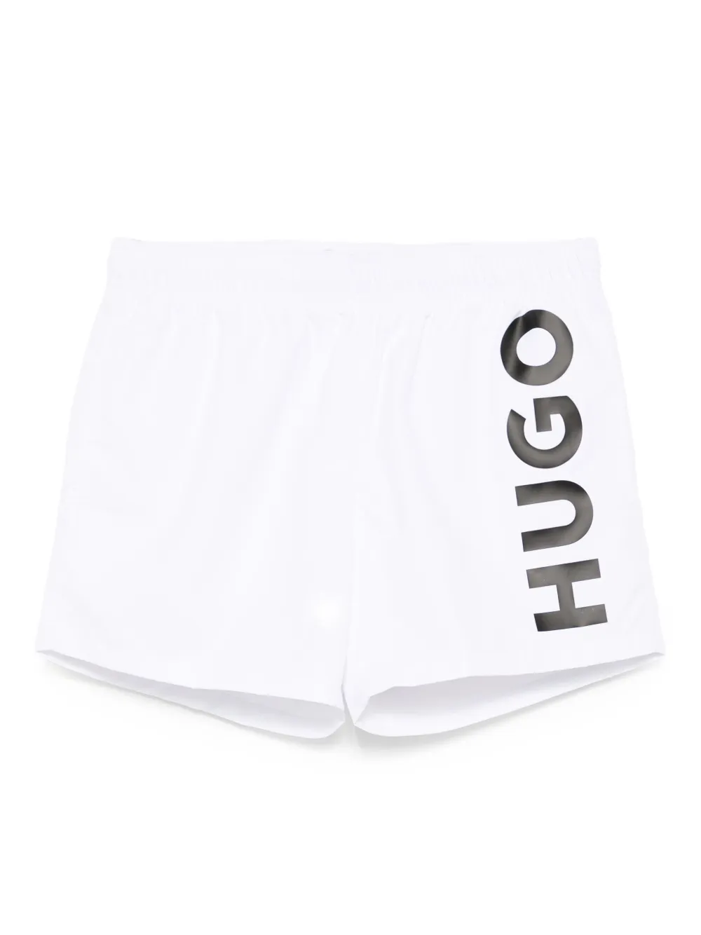 logo-printed swim shorts