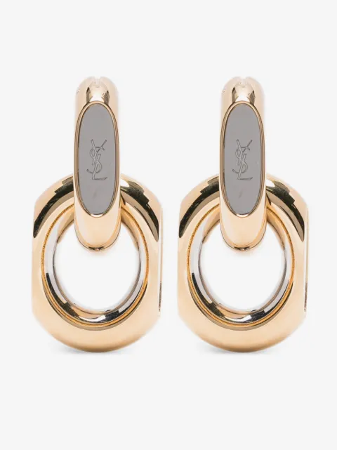Saint Laurent logo earrings