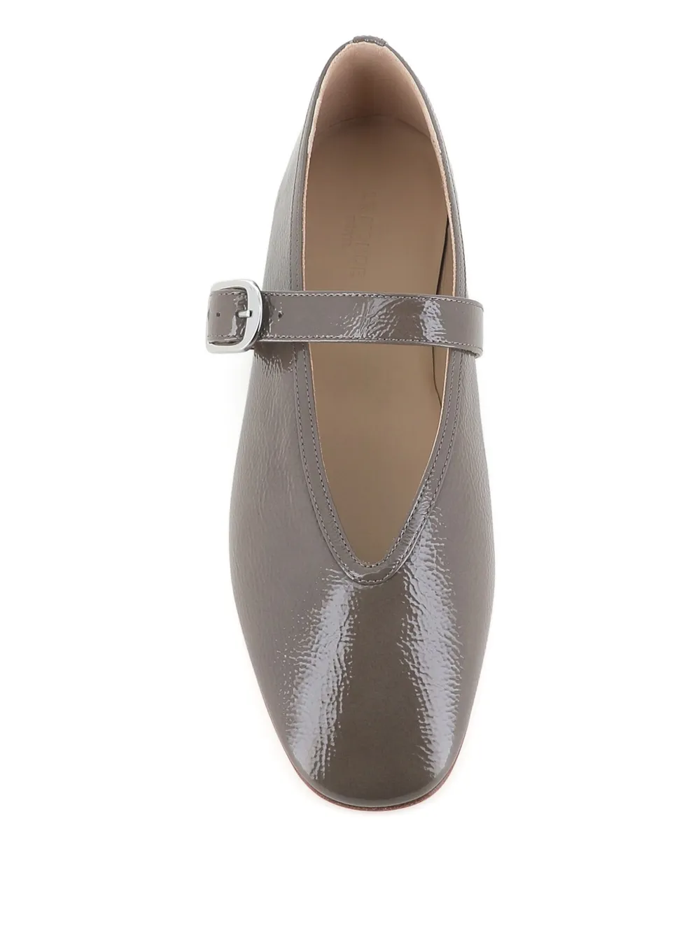 Le Monde Beryl Ballerina Stella In Dove-coloured Leather In Brown