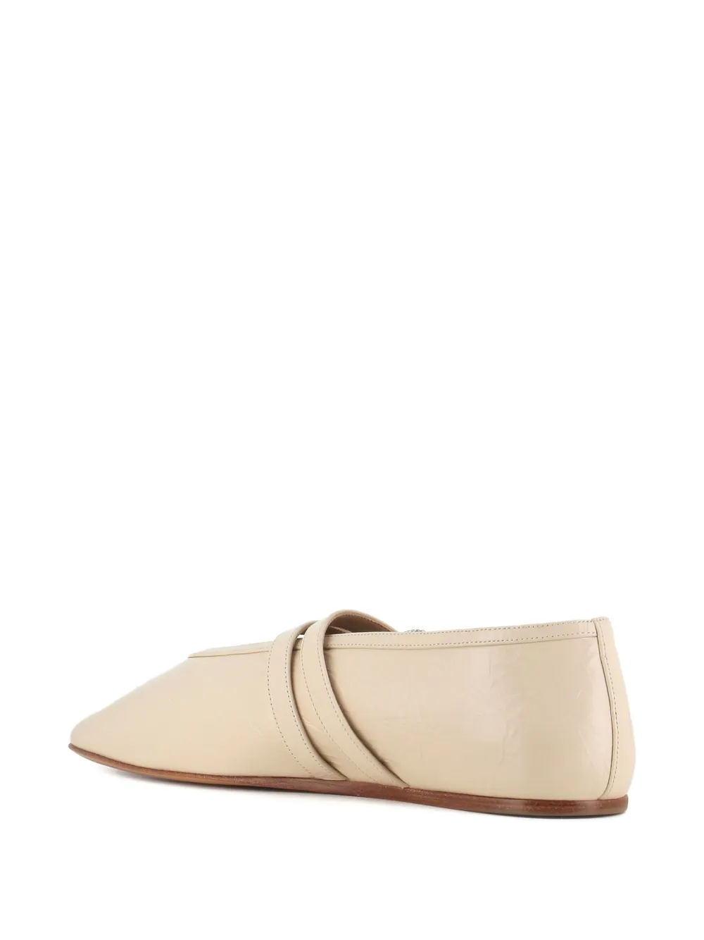 Le Monde Beryl buckle-embellished ballet flats Neutrals