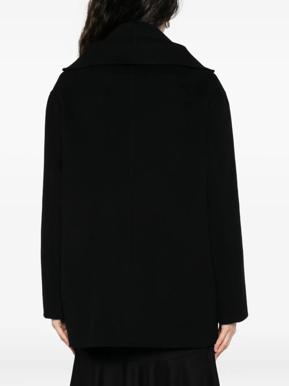 Alberta Ferretti Button-fastening Collared Jacket In Black