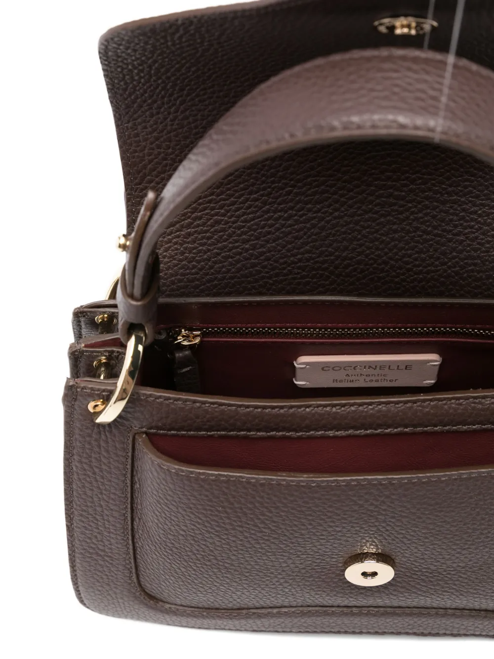Coccinelle Kleine C-Me crossbodytas met handvat Bruin
