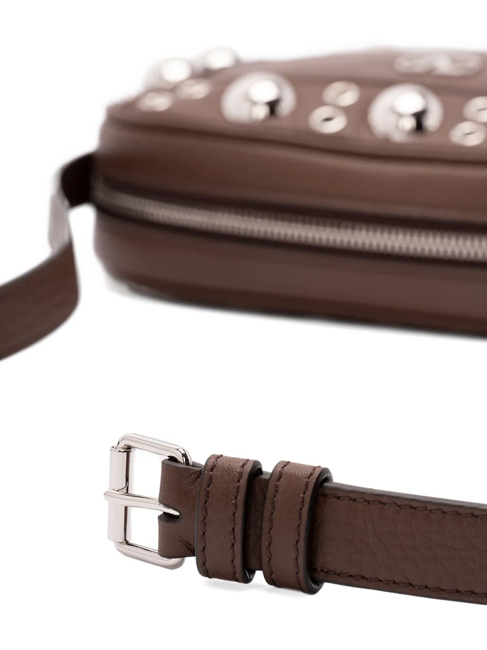 Valentino Nellcôte Shoulder Bag In Brown