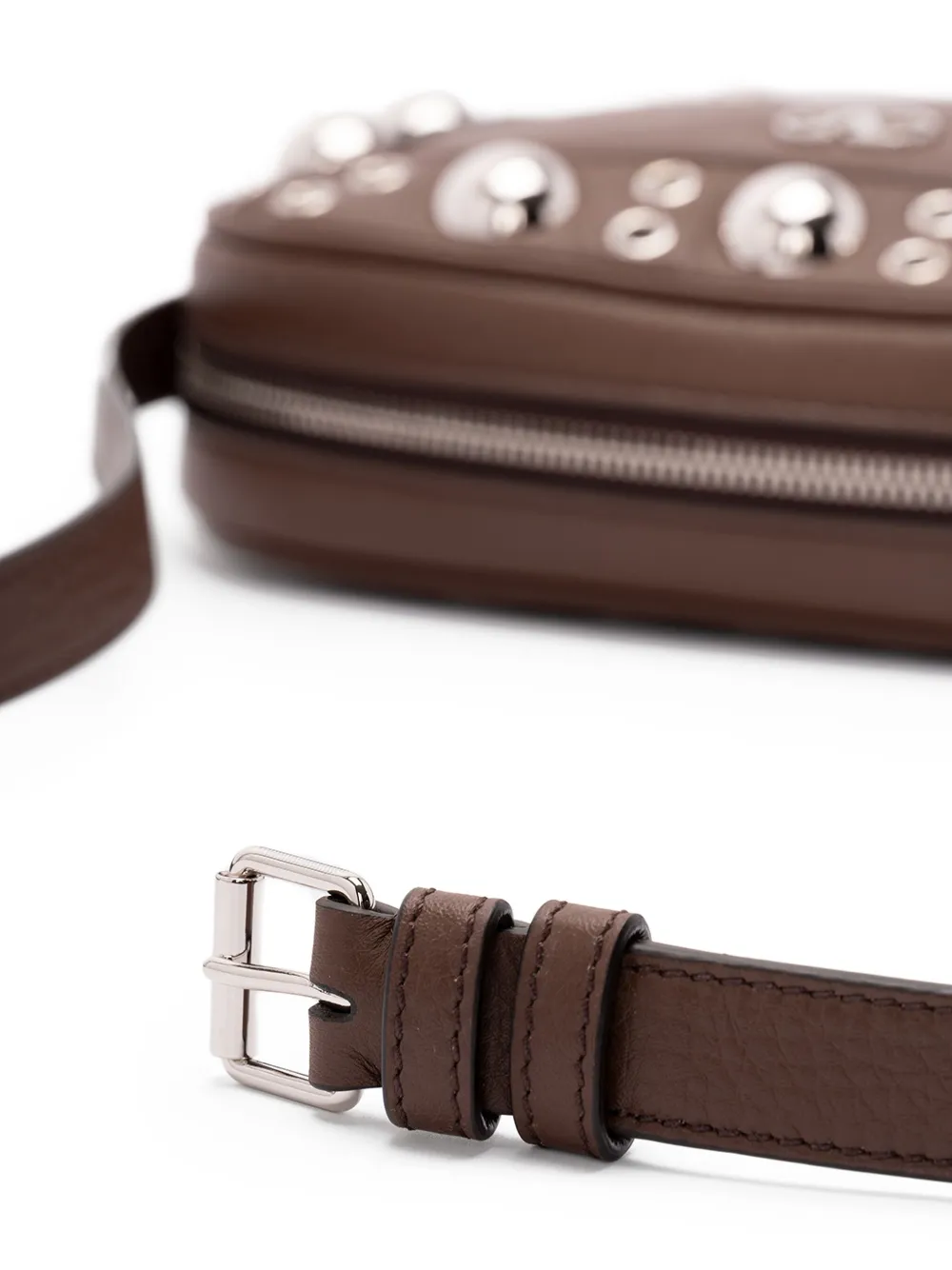 Valentino Garavani Nellcôte crossbodytas verfraaid met ringlets Bruin