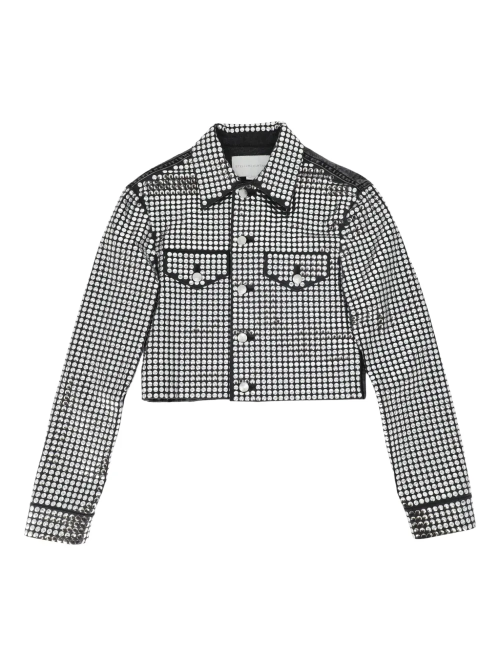 Stella McCartney Denim jack verfraaid met studs Zwart