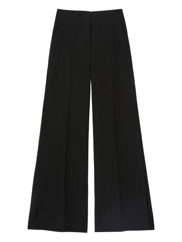 Lafayette 148 Pressed-pleat Trousers in Black