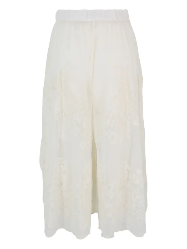 【Sea New York】Arielleレースフレアパンツ シアー 関・送料込 Sea Arielle レースパンツ | ニュートラル | FARFETCH JP