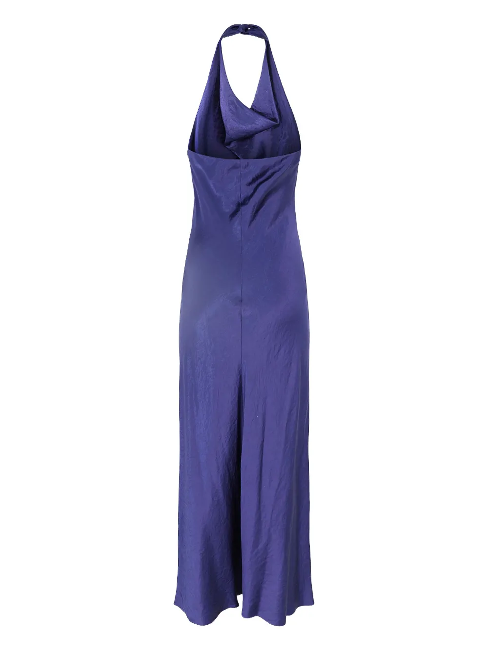 Vince cowl-neck halter dress Blauw