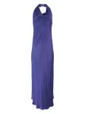 Vince cowl-neck halter dress - Blue