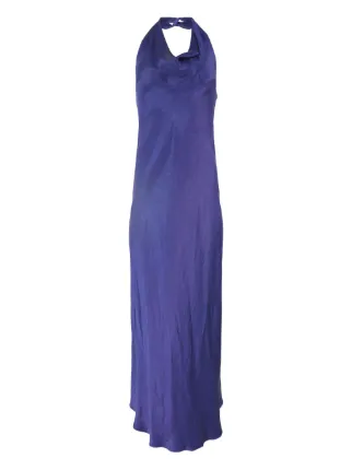 Vince cowl-neck Halter Dress | Blue | FARFETCH CZ Vince cowl-neck Halter Dress | Blue | FARFETCH CZ