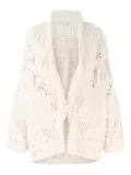 Autumn Cashmere fringed shawl-collar cardigan - Neutrals