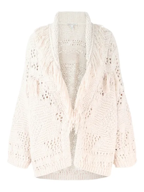 Autumn Cashmere fringed shawl-collar cardigan