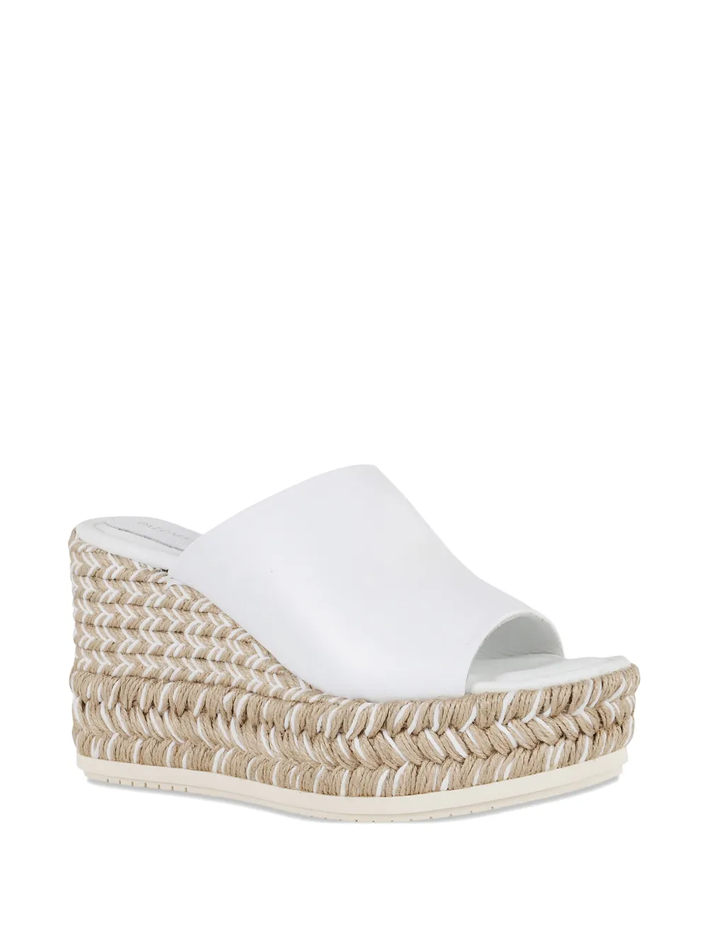Paloma Barceló 100mm Alide raffia-wedge sandals White
