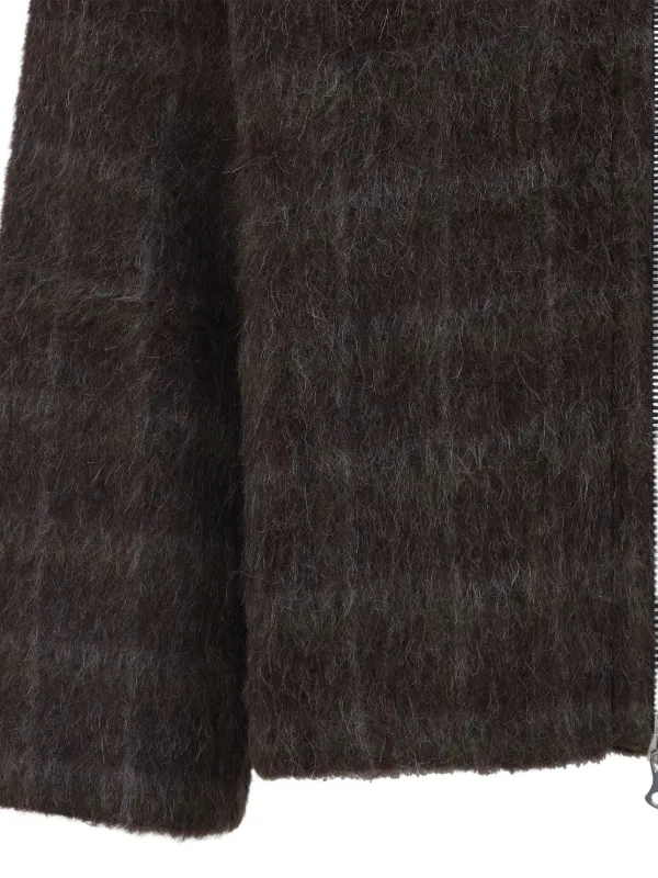 OUR LEGACY チェック ジップパーカー | ブラウン | FARFETCH JP