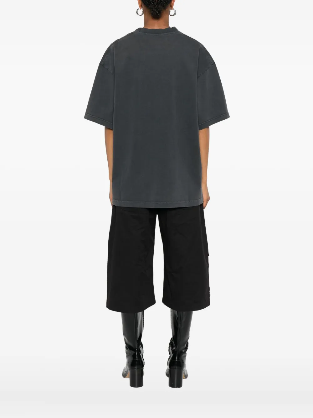 Alexander Wang Katoenen T-shirt met logoprint Grijs