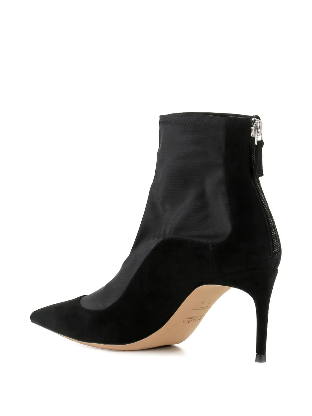 Malone Souliers 70mm suede pointed-toe boots Black