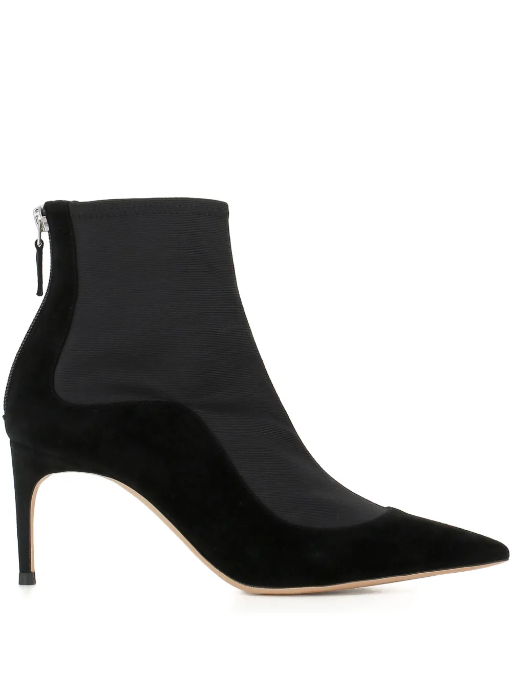 Malone Souliers 70mm suede pointed-toe boots Black