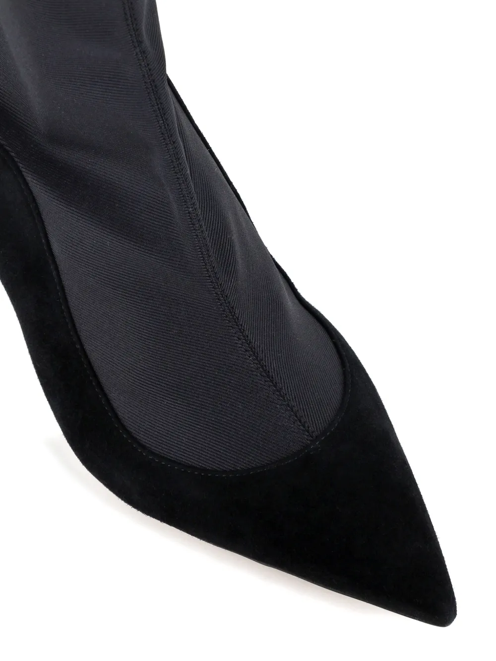 Malone Souliers 70mm suede pointed-toe boots Black