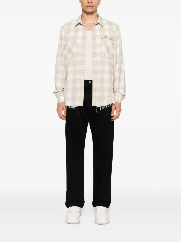 AMIRI チェック シャツ | ニュートラル | FARFETCH JP