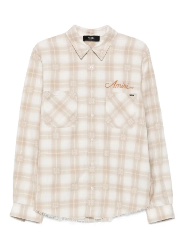AMIRI チェック シャツ | ニュートラル | FARFETCH JP