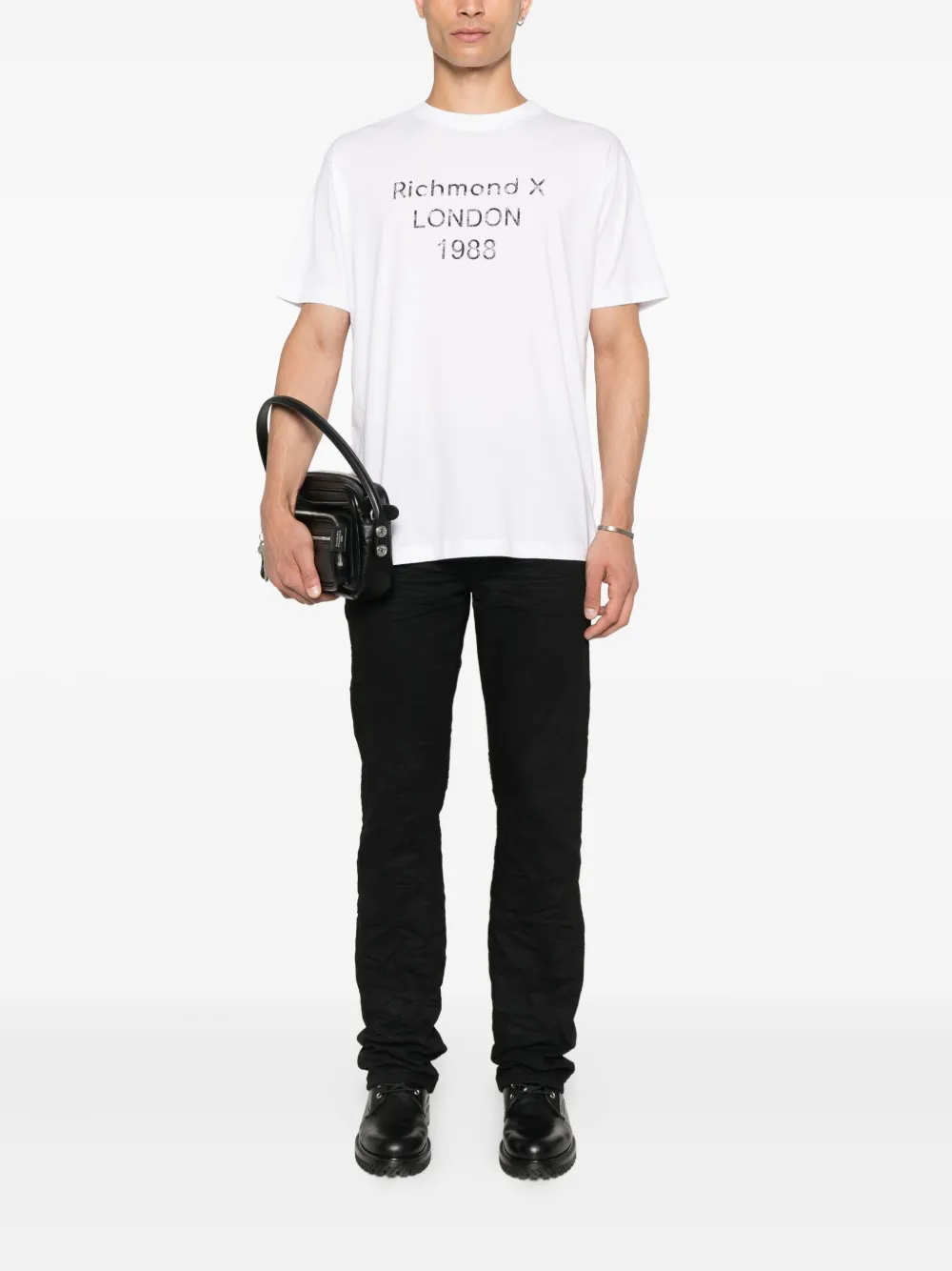 John Richmond London 1988 T-shirt Wit