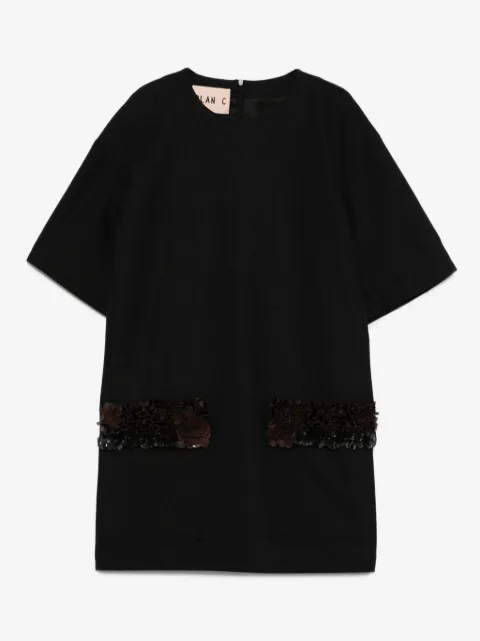 Plan C Kleid mit Pailletten