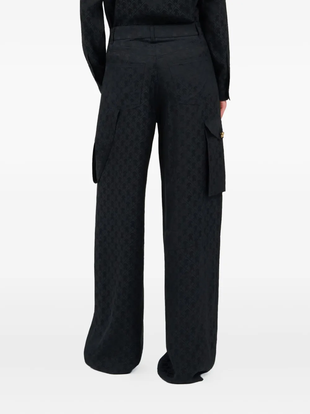 Roberto Cavalli monogram trousers Zwart